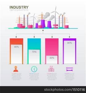 Bar Chart Graph Diagram Financial Analytics Statistical Factory Industrial Business Infographic