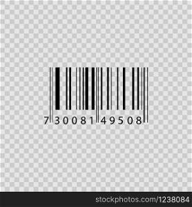 Bar code icon vector design isolated on background