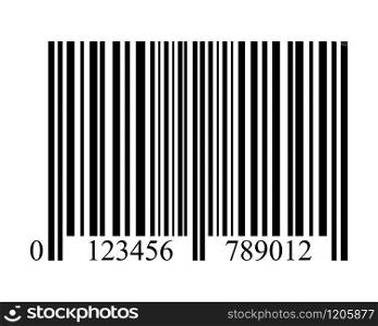 bar code on a white background isolated