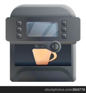Bar coffee machine icon. Cartoon of bar coffee machine vector icon for web design isolated on white background. Bar coffee machine icon, cartoon style