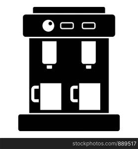 Bar coffee machine icon. Simple illustration of bar coffee machine vector icon for web design isolated on white background. Bar coffee machine icon, simple style
