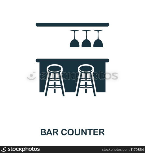 Bar Counter icon. Line style icon design. UI. Illustration of bar counter icon. Pictogram isolated on white. Ready to use in web design, apps, software, print. Bar Counter icon. Line style icon design. UI. Illustration of bar counter icon. Pictogram isolated on white. Ready to use in web design, apps, software, print.