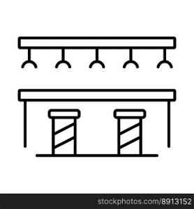 bar counter icon vector illustration logo design