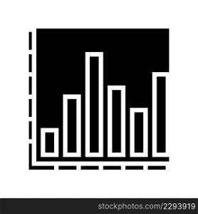 bar graph glyph icon vector. bar graph sign. isolated contour symbol black illustration. bar graph glyph icon vector illustration