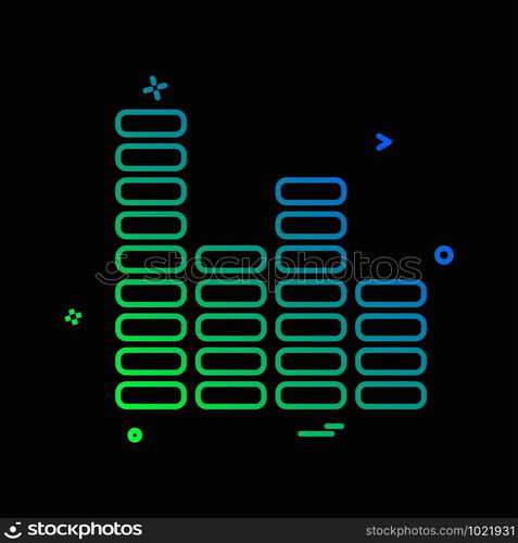 Bar graph icon design vector