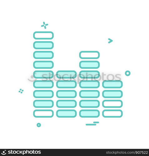 Bar graph icon design vector