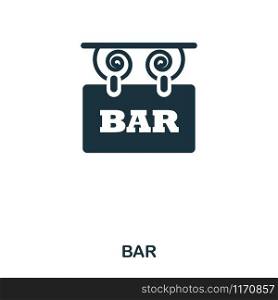 Bar icon. Line style icon design. UI. Illustration of bar icon. Pictogram isolated on white. Ready to use in web design, apps, software, print. Bar icon. Line style icon design. UI. Illustration of bar icon. Pictogram isolated on white. Ready to use in web design, apps, software, print.