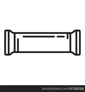 Bar stick icon outline vector. Protein nutrition. Health meal. Bar stick icon outline vector. Protein nutrition