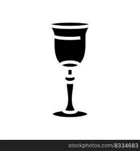 bar wine glass glyph icon vector. bar wine glass sign. isolated symbol illustration. bar wine glass glyph icon vector illustration