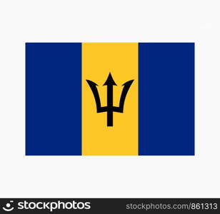 Barbados Flag Vector Illustration