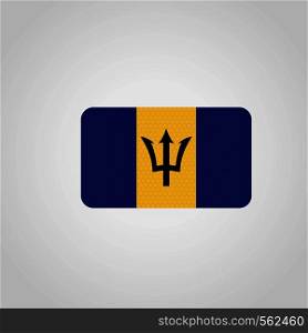 Barbados Flag Vector. Vector EPS10 Abstract Template background