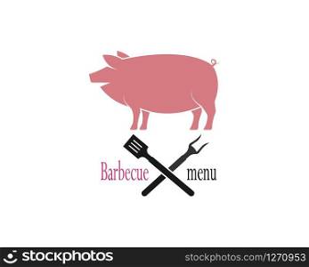 Barbecue and grill logo design
