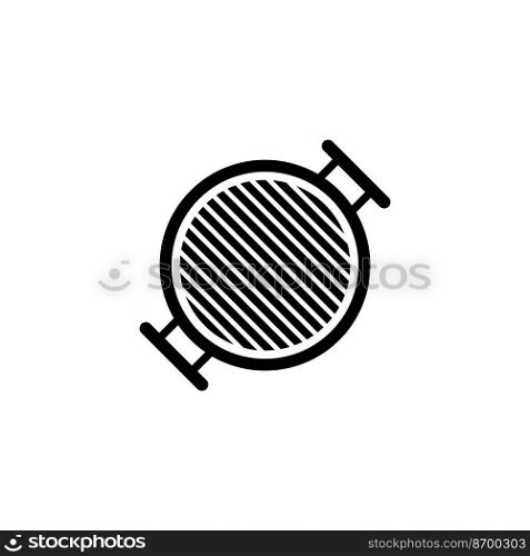 barbecue grill icon vector illustration logo design