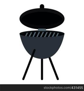 Barbecue icon flat isolated on white background vector illustration. Barbecue icon isolated
