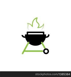 Barbecue icon template vector template