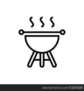 Barbecue icon trendy