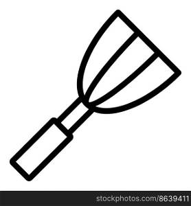 Barbecue spatula icon outline vector. Cooking utensil. Bbq fork. Barbecue spatula icon outline vector. Cooking utensil