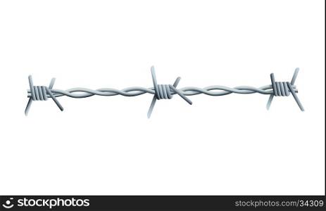 Barbed Wire - gradients, gradient meshes and transparencies have been used