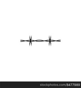 barbed wire icon illustration design