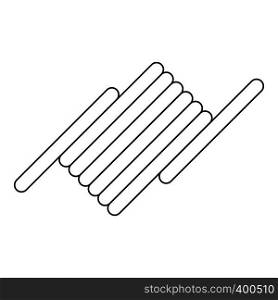 Barbed wire icon. Outline illustration of barbed wire vector icon for web. Barbed wire icon, outline style
