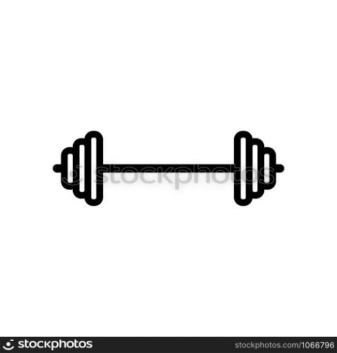 barbell - fitness icon vector design template