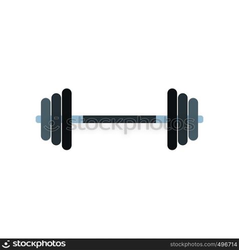 Barbell flat icon isolated on white background. Barbell flat icon