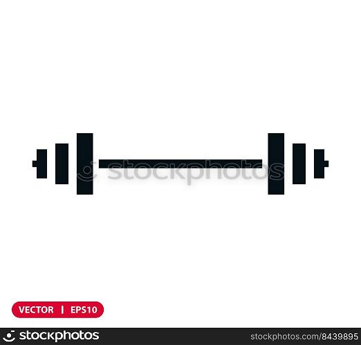 Barbell icon flat style trendy illustration