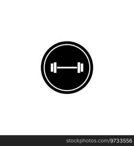 barbell icon vector template illustration logo design