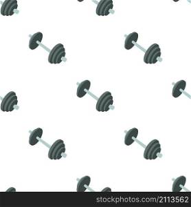 Barbell pattern seamless background texture repeat wallpaper geometric vector. Barbell pattern seamless vector