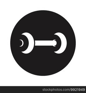 Barbell vector icon,illustration template design