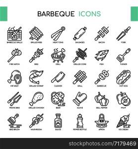 Barbeque , Thin Line and Pixel Perfect Icons