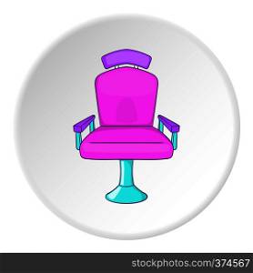 Barber chair icon. Cartoon illustration of barber chair vector icon for web. Barber chair icon, cartoon style