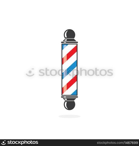 barber pole icon logo vector icon template