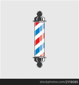 barber pole icon vector element template