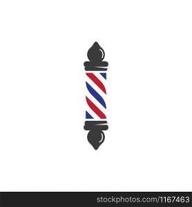 Barber pole logo ilustration vector template