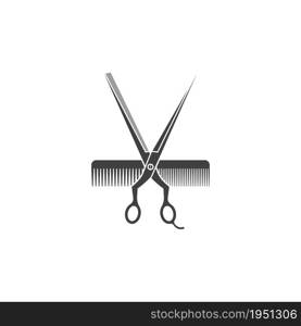 barber shop Vector icon design illustration Template