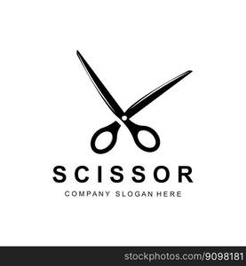 Barber tool scissors logo icon background symbol