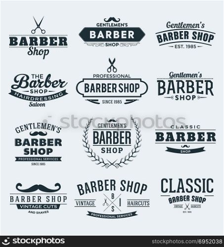 barbershop theme vector art