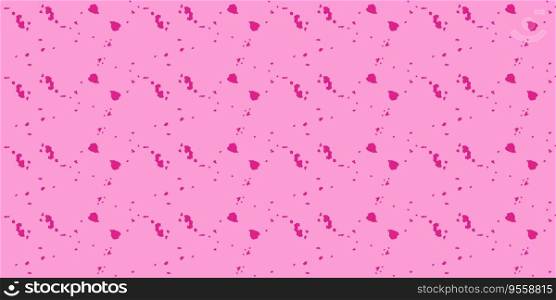Barbie background. Pink shape seamless pattern. Trendy Barbiecore Style. Blots are chaotic. Template for textile and wallpaper. Vector illustration


