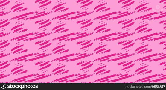 Barbie background. Pink shape seamless pattern. Trendy Barbiecore Style. Strokes randomly. Template for textile and wallpaper. Vector illustration

