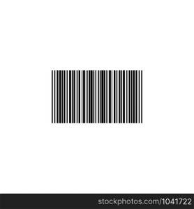 barcode icon isolated on a white background, vector. barcode icon isolated on a white background