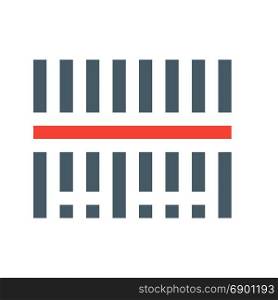 barcode, icon on isolated background
