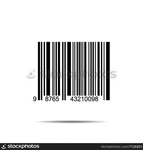 Barcode icon sign isolated on white background
