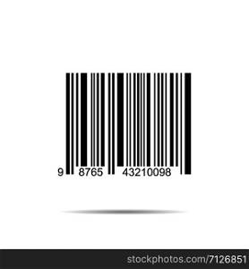 Barcode icon sign isolated on white background