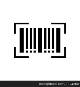 barcode icon vector template illustration logo design