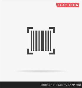 Barcode reader flat vector icon. Hand drawn style design illustrations.. Barcode reader flat vector icon