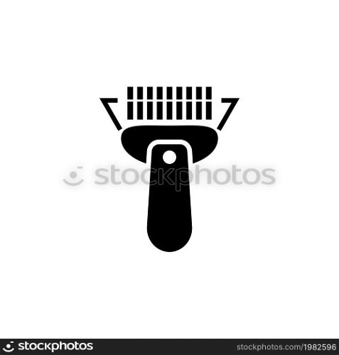Barcode Scanner. Flat Vector Icon illustration. Simple black symbol on white background. Barcode Scanner sign design template for web and mobile UI element. Barcode Scanner Flat Vector Icon