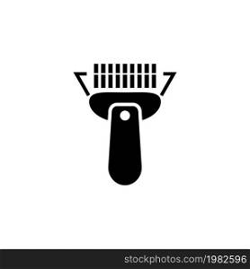 Barcode Scanner. Flat Vector Icon illustration. Simple black symbol on white background. Barcode Scanner sign design template for web and mobile UI element. Barcode Scanner Flat Vector Icon