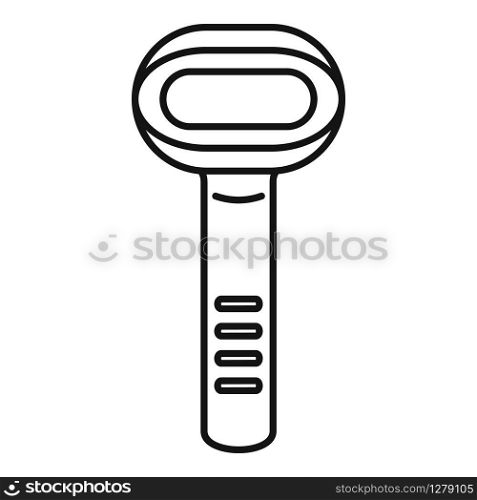 Barcode scanner icon. Outline barcode scanner vector icon for web design isolated on white background. Barcode scanner icon, outline style