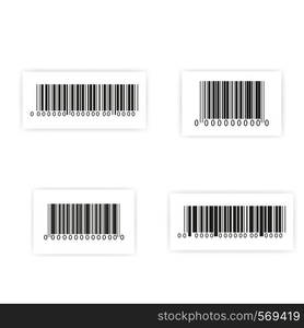 Barcode sticker set vector